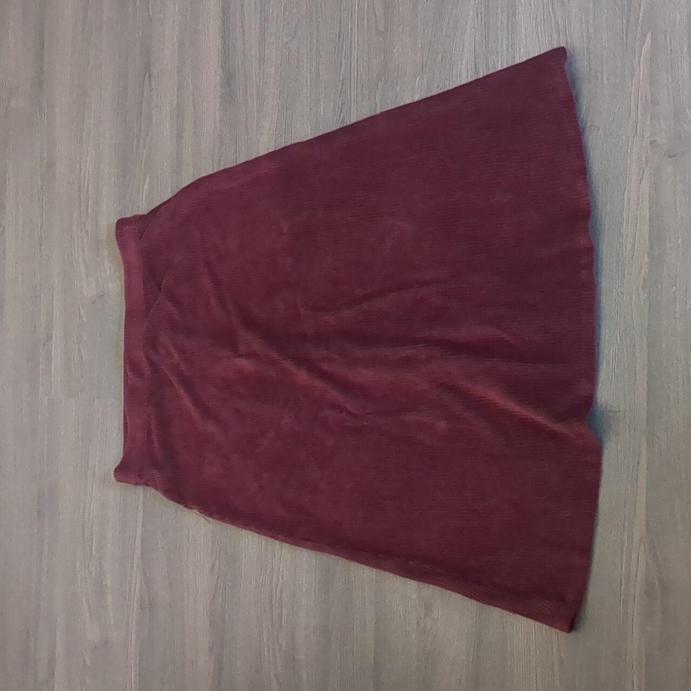 Corduroy midi skirt / A-line / size 10 - Picture 5 of 5